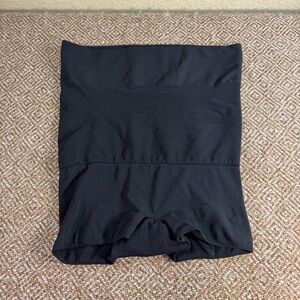 Spanx Women Plus Size C Black Spandex Super High Waist Tummy Control Shorts